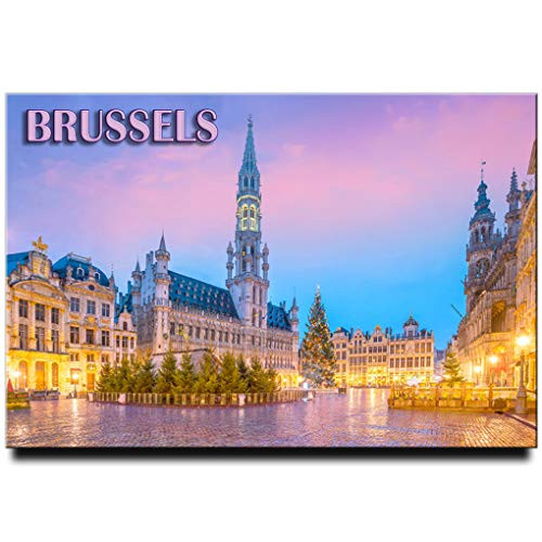 Brussels Grand Place Photo Fridge Magnet Belgium Travel Souvenir Grand Square