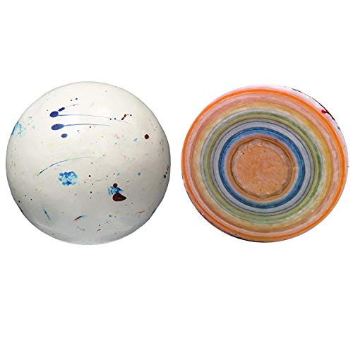 JUMBO Psychedelic Jawbreaker with Candy in Center  Boulders Speckled Candy  The Big Bruiser Jawbreaker  Kosher Certified  2 1 4" Inches Each  Single