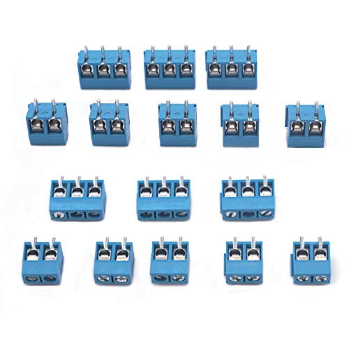 5mm Pitch 2 Pin and 3 Pin PCB Mount Screw Terminal Block Connector ...