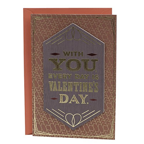 Hallmark Mahogany Valentine's Day Card for Husband or Boyfriend With You Hallmark Mahogany Valentine's Day Card for Husband or Boyfriend With You