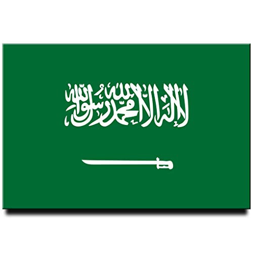 Saudi Arabia flag fridge magnet Riyadh Jeddah Mecca travel souvenir Saudi Arabia flag fridge magnet Riyadh Jeddah Mecca travel souvenir