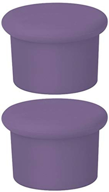 Silicone Wine Stoppers  Replace a cork  Airtight seal on Wine Bottles  Reusable Beer Bottle Cover  Wine Bottle Stopper  Wine Saver  Wine Gifts  Easy to clean  2 Pack  Purple