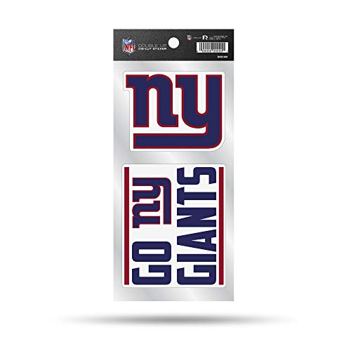 NFL Rico Industries Double Up Die Cut 2-Piece Sticker Sheet  New York Giants