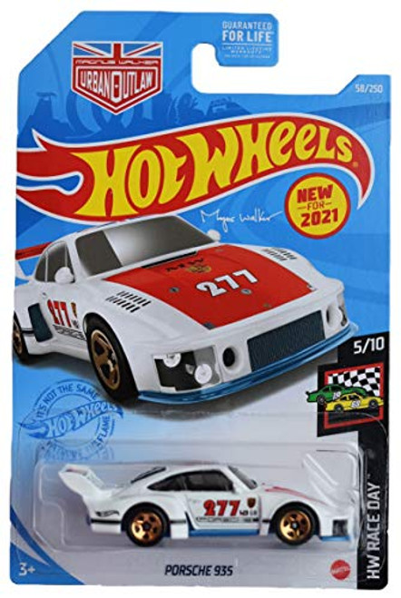 DieCast Hotwheels Porsche 935 Race Day 5 10 Ship in Kar Keeper White DieCast Hotwheels Porsche 935 Race Day 5 10 Ship in Kar Keeper White