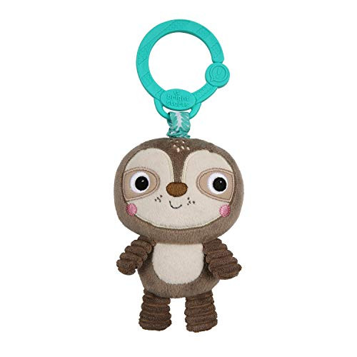 Bright Starts Take 'n Shake On-The-Go Take-Along Toy - Sloth  Ages Newborn Plus