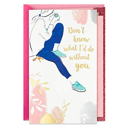 Hallmark Mothers Day Card for Sister or Friend  Don't Know What I'd Do Without You