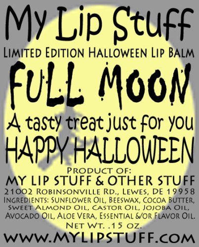 My Lip Stuff- Full Moon  Blue Moon Ice Cream Flavor  Limited Edition Halloween Lip Balm