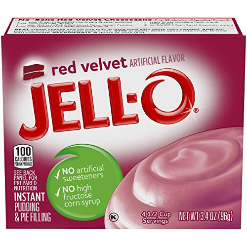 Jell-O Instant Red Velvet Pudding  and  Pie Filling  3.4 oz Box