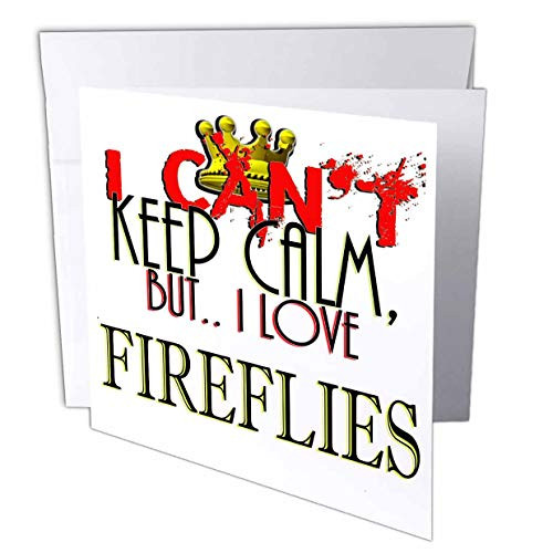 3dRose I Cant Keep Calm  Fireflies - Greeting Card  6" x 6"  Single  gc_241992_5