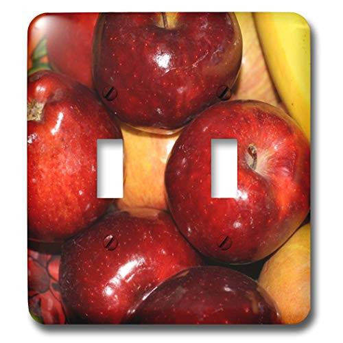 3dRose lsp_29486_2 Fruit Apples and Oranges Photography Food and Cooking Double Toggle Switch
