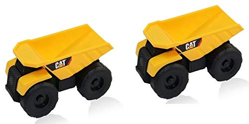 Caterpillar CAT Mini Machine Construction Truck Toy Car Dump Truck (2 Pack)
