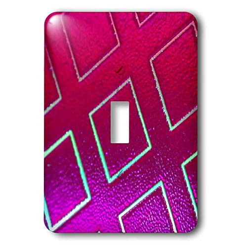 3dRose LLC lsp_11101_1 Pink Neon Squares Single Toggle Switch
