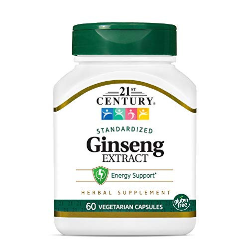 21st Century Ginseng Extract Veg Capsules  60Count