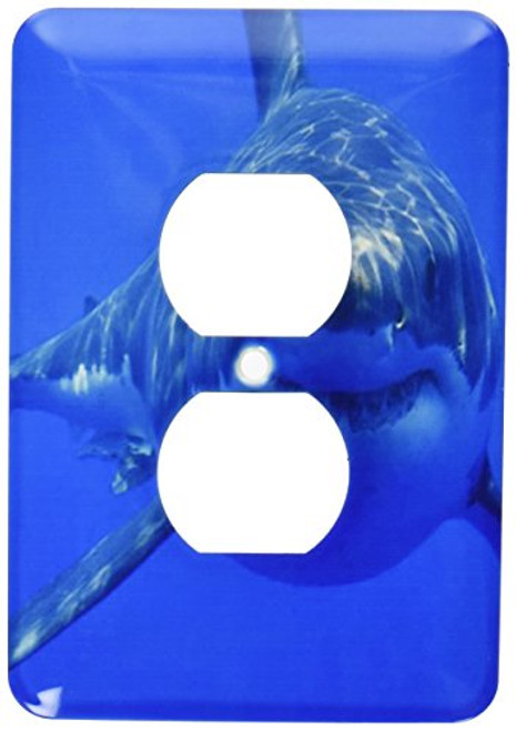 3dRose LSP_108355_6 Underwater White Shark 2 Plug Outlet Cover, Multicolor 3dRose LSP_108355_6 Underwater White Shark 2 Plug Outlet Cover, Multicolor