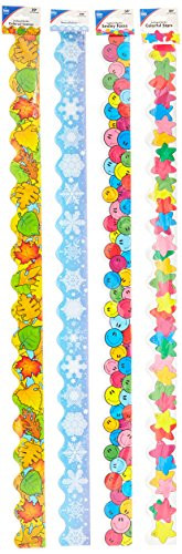 Carson-Dellosa Scalloped Borders Variety Set - III  2-1 4 in X 3 ft  Set of 4