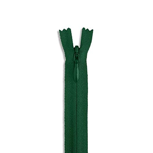 LAKESSTORY Invisible Nylon Green Zipper 5 inch Zip for Sewing Craft