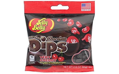 Jelly Belly Chocolate Dips Jelly Bean Very Cherry 2.8 oz Bag Jelly Belly Chocolate Dips Jelly Bean Very Cherry 2.8 oz Bag