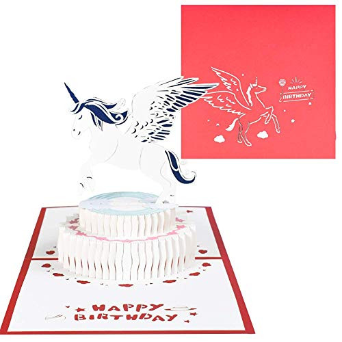 Magic Ants 3d Pop Up Open Birthday Card for Kids Son Mom Cartoon Unicorn Pop-Up Happy Birthday Greeting Cards Red Magic Ants 3d Pop Up Open Birthday Card for Kids Son Mom Cartoon Unicorn Pop-Up Happy Birthday Greeting Cards Red