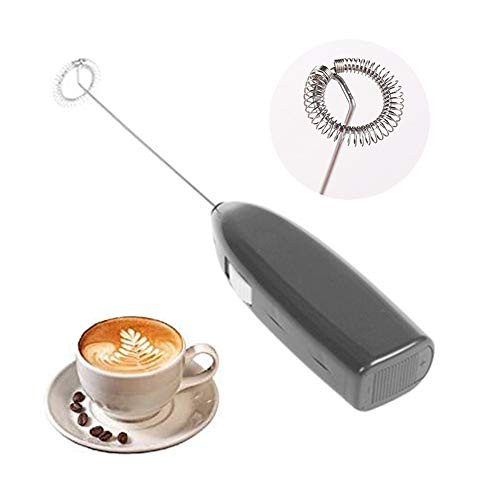 Milk Frother Handheld Foam Maker for Coffee  Latte  Cappuccino  Hot Chocolate matcha whisk coffee frother  Black
