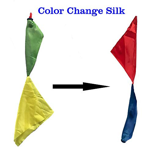 kingmagic Colour Change Silk Magic Kits Magic Toy Close Up Magic Tricks Magic Prop Magic Tool Gift for Kids
