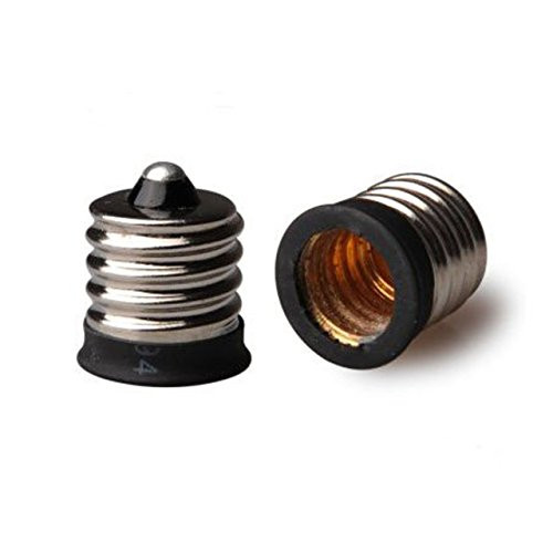 Yi Lighting Intermediate Screw E17 TO E12 Candle Candelabra E12 Base Screw Adapter Converter  3pcs Pack