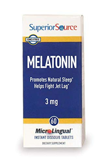 Superior Source Melatonin 3 mg Under The Tongue Quick Dissolve Sublingual Tablets 60 Count with Chamomile Non-Addictive Sleep Aid Sublingual Melatonin Natural Sleeping Pills for Adults Non-GMO Superior Source Melatonin 3 mg Under The Tongue Quick Dissolve Sublingual Tablets 60 Count with Chamomile Non-Addictive Sleep Aid Sublingual Melatonin Natural Sleeping Pills for Adults Non-GMO
