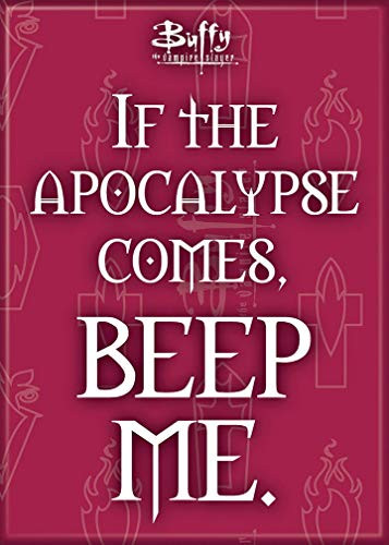 Ata-Boy Buffy The Vampire Slayer Beep Me 2.5" x 3.5" Magnet for Refrigerators and Lockers