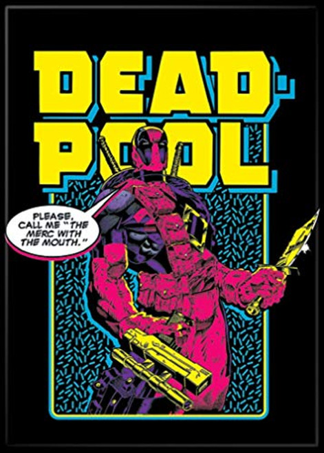 Ata-Boy Marvel Comics Deadpool 'MERC with a Mouth' 2.5" x 3.5" Magnet for Refrigerators and Lockers Ata-Boy Marvel Comics Deadpool 'MERC with a Mouth' 2.5" x 3.5" Magnet for Refrigerators and Lockers