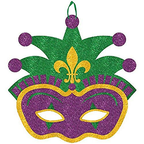 Amscan Jester Mask  11 1 2" x 11 1 2"  Multicolor