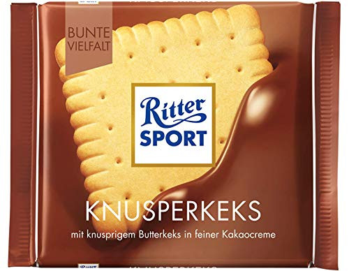 Ritter Sport Butter Biscuit Chocolate Bar Candy Original German Chocolate 100g 3.52oz