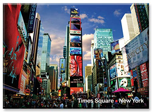 Times Square - New York City Photo Souvenir Refrigerator Magnet - NYC Fridge Magnets