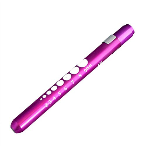 Bolayu Medical First Aid LED Pen Light Torch Doctor Nurse EMT Emergency Flashlight  Purple