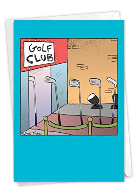 NobleWorks Golf Club - Birthday Greeting Card with Envelope 4.63 x 6.75 Inch - C9306BDG NobleWorks Golf Club - Birthday Greeting Card with Envelope 4.63 x 6.75 Inch - C9306BDG
