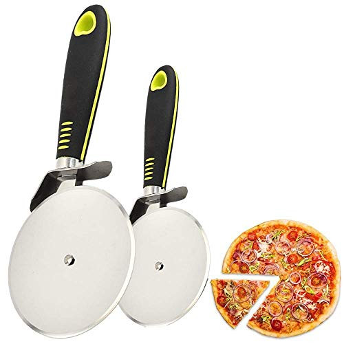 2 Packs Of 4 Inch and 2.5 Inch Pizza Cutter Wheels Stainless Steel Pizza Cutter SlicerCake Pie Server Professional Cake Cutter Stainless Steel Blade Easy To Cut and Clean 2 Packs Of 4 Inch and 2.5 Inch Pizza Cutter Wheels Stainless Steel Pizza Cutter SlicerCake Pie Server Professional Cake Cutter Stainless Steel Blade Easy To Cut and Clean