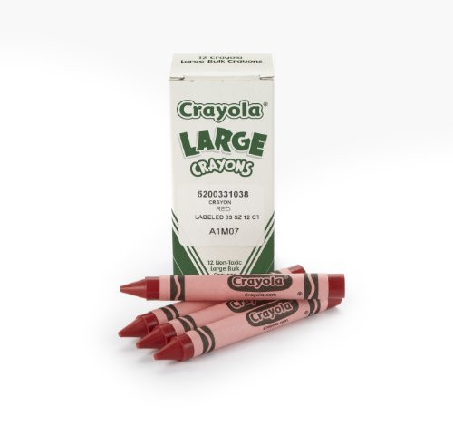 Crayola Bulk Large Crayons, Red (12 Count) Great for Kids Classrooms or Preschools, Non-Toxic Art Tools for Kids 4 & Up Crayola Bulk Large Crayons, Red (12 Count) Great for Kids Classrooms or Preschools, Non-Toxic Art Tools for Kids 4 & Up