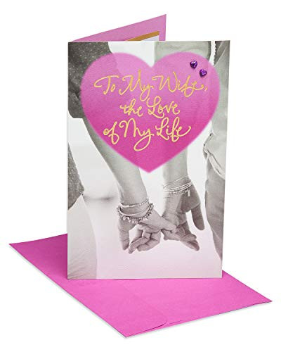 American Greetings LGBTQ Valentine's Day Card from Wife to Wife  Luckiest Woman
