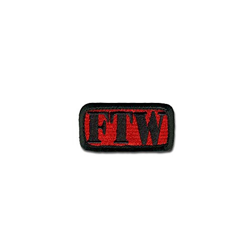 BASTION Morale Patches  FTW  Red   3D Embroidered Patches with Hook  and  Loop Fastener Backing  Well-Made Clean Stitching  Military Patches Ideal for Tactical Bag  Hats  and  Vest