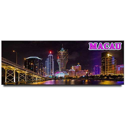 Macau panoramic fridge magnet Macao travel souvenir