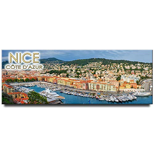 Nice panoramic fridge magnet France travel souvenir French Riviera Côte d'Azur Nice panoramic fridge magnet France travel souvenir French Riviera Côte d'Azur