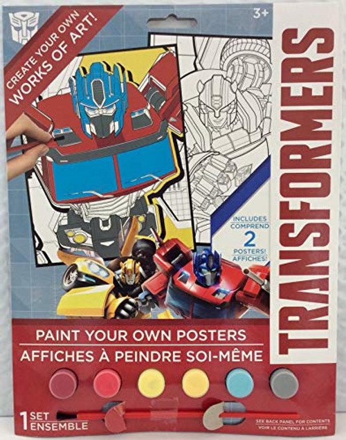 Transformers  More Than Meets The Eye Paint Your Own Posters Kit