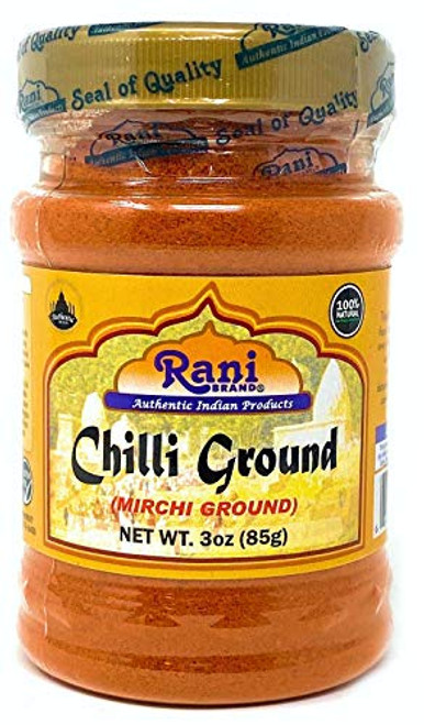 Rani Chilli Powder Mirchi Ground Indian Spice 3oz 85g ~ All Natural Salt-Free Vegan No Colors Gluten Friendly NON-GMO Indian Origin Rani Chilli Powder Mirchi Ground Indian Spice 3oz 85g ~ All Natural Salt-Free Vegan No Colors Gluten Friendly NON-GMO Indian Origin
