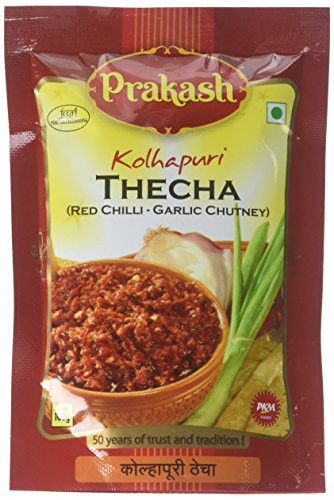 Prakash  Kolhapuri Thecha  Red Chilli- Garlic Chutney   100 Grams gm