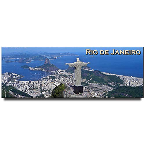 Rio de Janeiro panoramic fridge magnet Brazil travel souvenir Christ the Redeemer Rio de Janeiro panoramic fridge magnet Brazil travel souvenir Christ the Redeemer