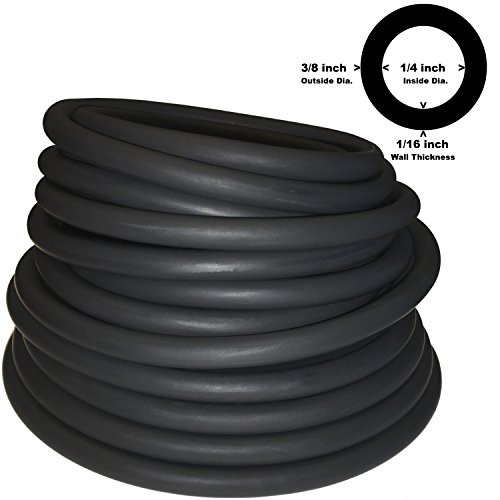 Spearit 3 8" OD 1 4" ID Latex TUBING 804 Black  1FT