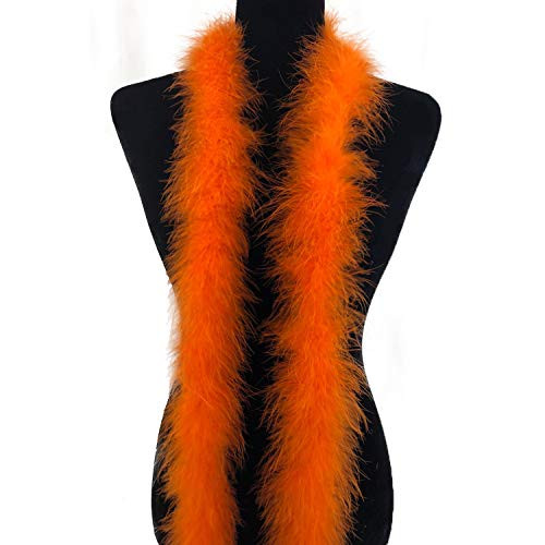 Fukang Feather Marabou Feather Boas Soft Feather Boa  Orange