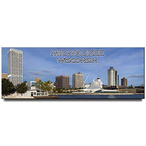 Milwaukee Panoramic Fridge Magnet Wisconsin Travel Souvenir