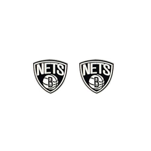Aminco NBA Brooklyn Nets Logo Post Earrings  2.5