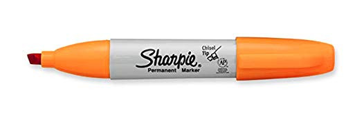 Sharpie Permanent Markers  Broad  Chisel Tip  Single   ORANGE