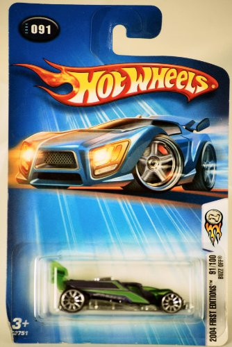 2004 - Mattel - Hot Wheels - 091 - Model C2751 - First Editions 91 100 - Buzz Off - Purple  and  Green - New - OOP - Collectible