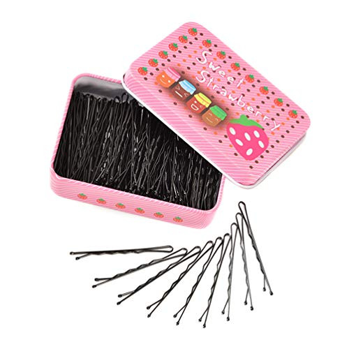 200 CT Bobby Pins Black with Cute Box - Metal Bobby Pins for Thick Hair  Premium hair pins for women hair accessories  Great for All Hair Types  2.16 Inches 200 CT Bobby Pins Black with Cute Box - Metal Bobby Pins for Thick Hair  Premium hair pins for women hair accessories  Great for All Hair Types  2.16 Inches
